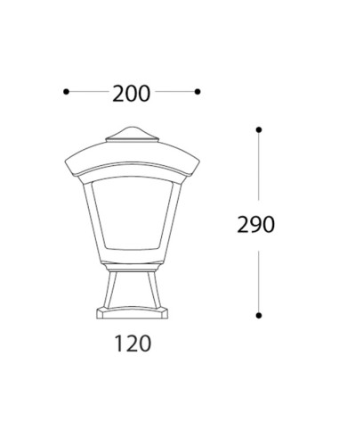 Farola Roby T20.114.000.LXE27 Fumagalli