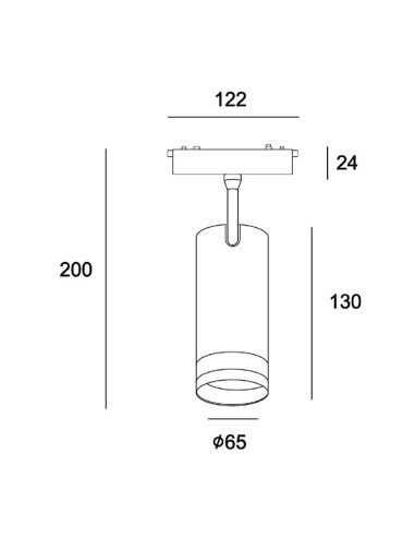 Foco de carril Piquet A26492409A Lumit