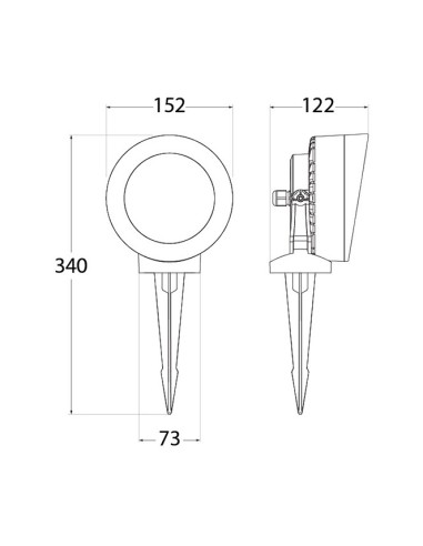 Pincho de jardín Tommy 2M2.001.000.LXD1K Fumagalli