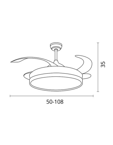 Ventilador Kepler F-1028 SL Belair