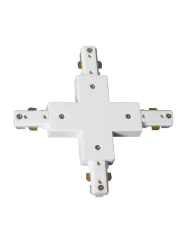 Conector En X Negro 2 Hilos 0840CONECT-X-NE FABRILAMP, Carriles y accesorios proyectores