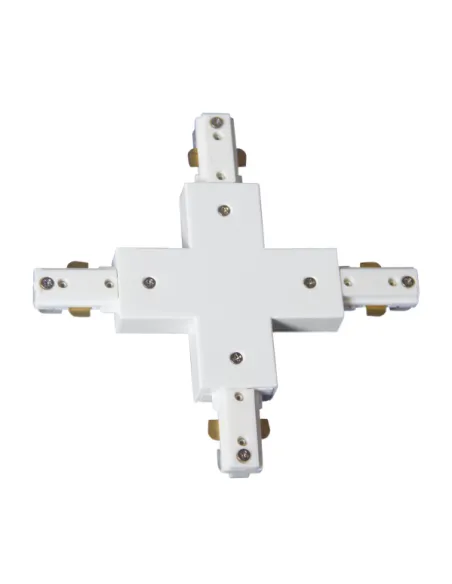 Conector En X Negro 2 Hilos 0840CONECT-X-NE FABRILAMP, Carriles y accesorios proyectores