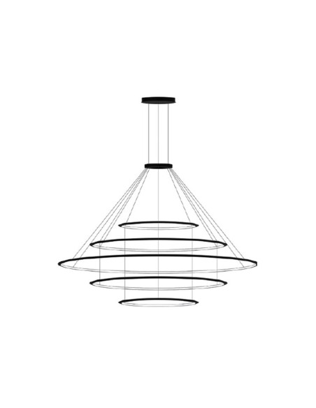 Colgante Circular Outward 5 Rings (ø1200 ø2000 ø3000 ø2000 ø1200) CF4E-00W9AZOS05 Leds C4