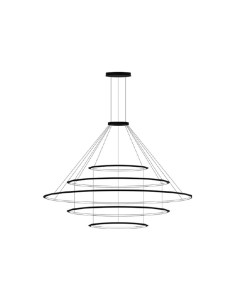 Colgante Circular Outward 5 Rings (ø1200 ø2000 ø3000 ø2000 ø1200) CF4E-00V9AZOS14 Leds C4