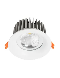 Downlight THOR 100759 SULION Ø23cm 12cm alto blanco LED 60w 3000K 5400lm, Focos de empotrar y downlight
