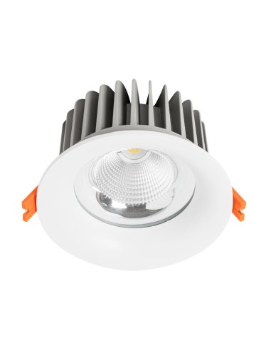 Downlight THOR 100759 SULION Ø23cm 12cm alto blanco LED 60w 3000K 5400lm, Focos de empotrar y downlight