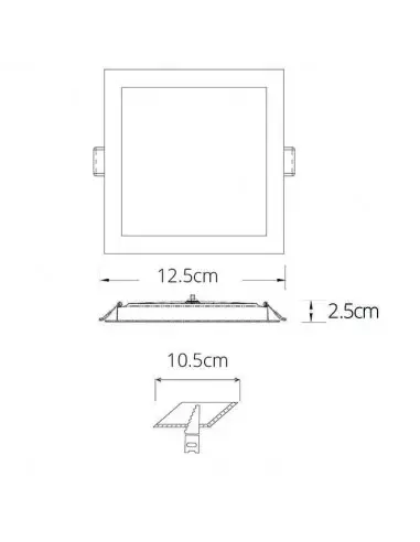 Downlight empotrable Intego 2.0 Cct 2026324 Techtouch