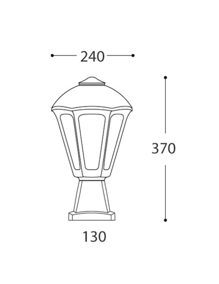 Sobremuro Sandro H24.116.000.WXE27 Fumagalli
