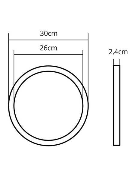 Panel led Erasmus Cct A45883001ABS Lumit