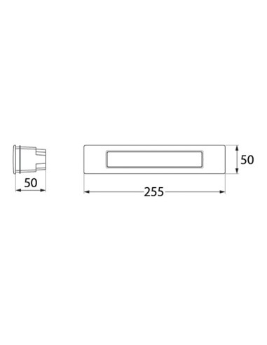Empotrable pared exterior Nina 8C1.000.000.WYP1K Fumagalli
