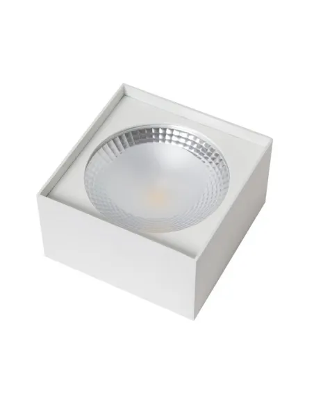 Foco superficie cuadrado led COBEPSOM SUL 20w 3000k 1600Lm 18x18cm, Plafones de techo