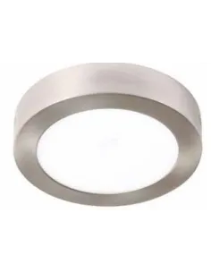 Plafon de techo SURF 101054 SULION Ø30cm 3cm alto niquel LED 30w 4000K 2600lm IP20, Plafones de techo