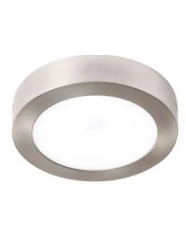 Plafon de techo SURF 101054 SULION Ø30cm 3cm alto niquel LED 30w 4000K 2600lm IP20, Plafones de techo