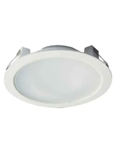 Downlight BUGY 101149 SULION Ø23cm 6cm alto blanco LED 25w 4000K 2150lm IP20, Focos de empotrar y downlight