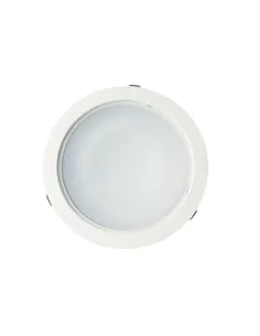 Downlight BUGY 101172 SULION Ø23cm 6cm alto blanco LED 25w 3000K 2100lm IP20, Focos de empotrar y downlight