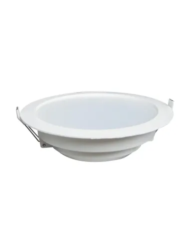 Downlight BUGY 101173 SULION Ø18cm 6cm alto blanco LED 20w 3000K 1600lm IP20, Focos de empotrar y downlight