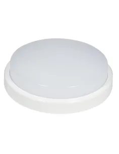 Plafon exterior GRASS 101183 SULION Ø24cm blanco LED 18w 4000K 1300lm IP54, Plafones exterior