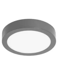 Plafon exterior OUTDOOR 101194 SULION Ø22cm gris oscuro LED 18w 4000K 1480lm IP44, Plafones exterior