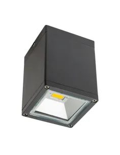 Plafón exterior SULION 111134 led 5w 3000k IP54 11x8cm gris, Superficies