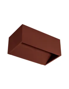 Aplique exterior SULION 111149 led 9w 3000k IP54 19x11cm marron, Iluminación Exterior