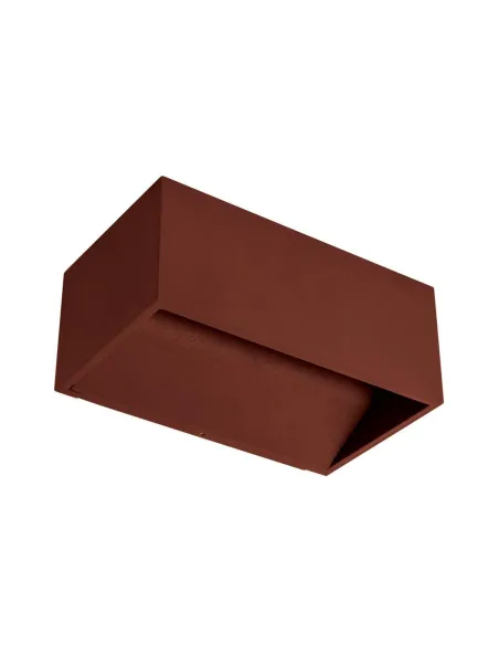 Aplique exterior SULION 111149 led 9w 3000k IP54 19x11cm marron, Iluminación Exterior