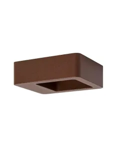 Aplique exterior SULION 111150 led 5w 3000k IP54 12x14cm marron, Bañadores de pared