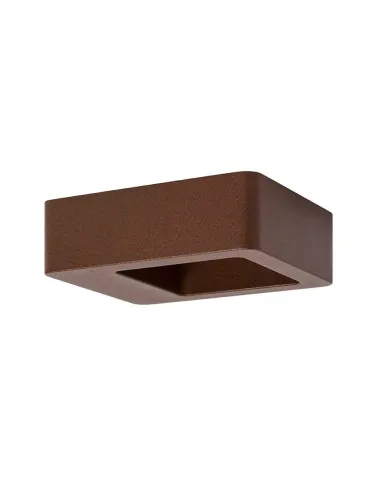 Aplique exterior SULION 111150 led 5w 3000k IP54 12x14cm marron, Bañadores de pared
