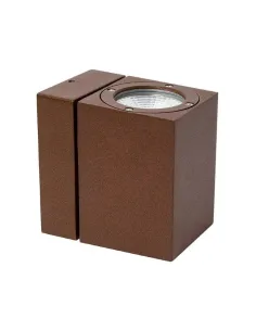 Aplique exterior SULION 111151 led 7w 3000k IP54 10x10cm marron, Bañadores de pared