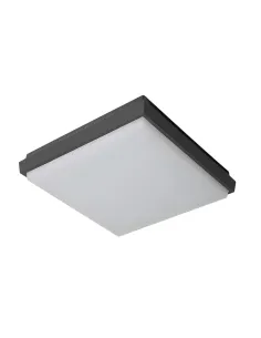 Plafón exterior SULION 111172 led 9w 3000k IP54 17x17cm, Plafones exterior