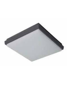 Plafón exterior SULION 111173 led 20w 3000k IP54 24x24cm, Plafones exterior