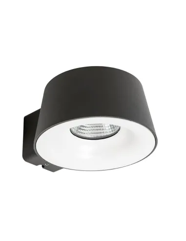 Aplique exterior SULION 111176 led 10w 3000k IP54 Ø165mm gris oscuro, Bañadores de pared