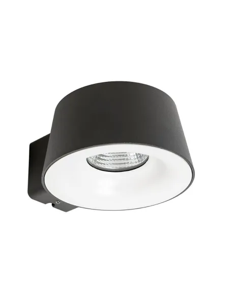 Aplique exterior SULION 111176 led 10w 3000k IP54 Ø165mm gris oscuro, Bañadores de pared