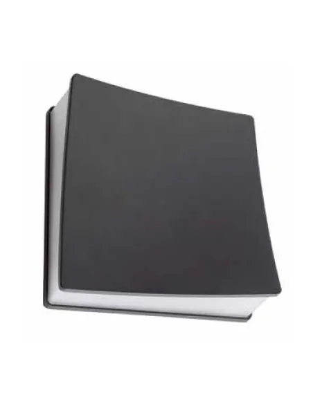 Aplique exterior SULION 111185 led 12w 3000k IP54 24x24cm gris oscuro, Bañadores de pared