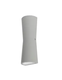 Aplique exterior SULION 111210 led 10w 3000k IP54 26x9cm gris, Iluminación Exterior