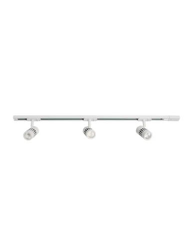 Carril FOCUS 112080 SULION 100x9x16cm blanco LED 3x8w 3000K 3x550lm IP20, Carriles y accesorios proyectores