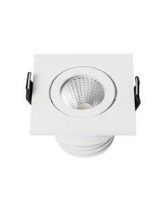 Empotrables de techo led SULION 112288 5w 400Lm 2700k 5x5cm blanco, Focos de empotrar y downlight
