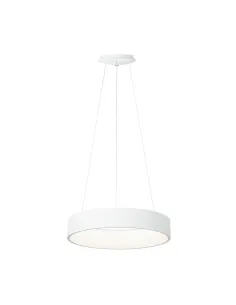 Lámparas modernas SULION 114002 led 32w 3000k Ø46cm altura regulable blanco, Lámparas modernas