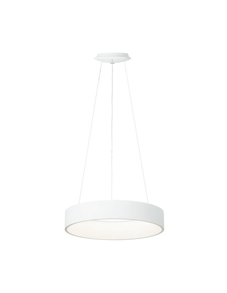 Lámparas modernas SULION 114002 led 32w 3000k Ø46cm altura regulable blanco, Lámparas modernas