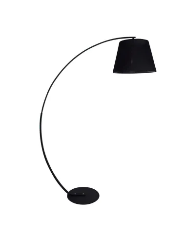 Pie de salon LUPANO 121594 SULION Ø35cm 178cm alto negro 1xE27, Lámparas modernas