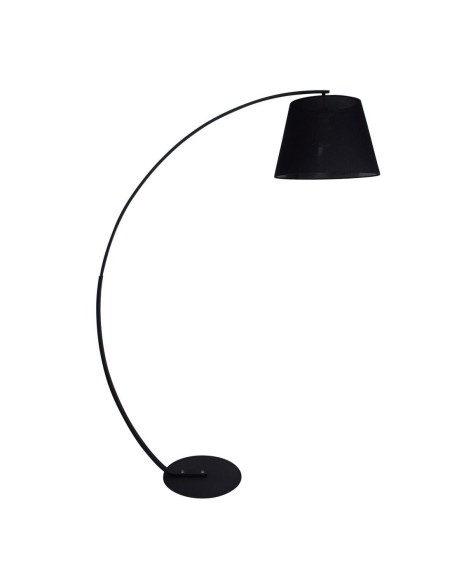 Pie de salon LUPANO 121594 SULION Ø35cm 178cm alto negro 1xE27, Lámparas modernas