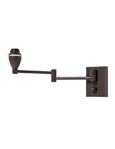Aplique de pared BASIC 166310 SULION 7x10cm marron 1xE14, Lámparas para Hoteles