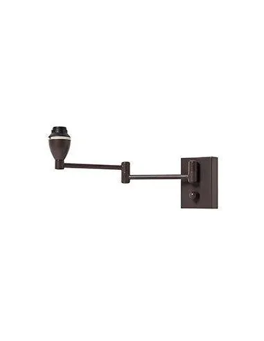 Aplique de pared BASIC 166310 SULION 7x10cm marron 1xE14, Lámparas para Hoteles