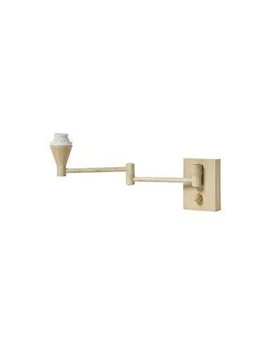 Aplique de pared BASIC 166312 SULION 7x10cm madera 1xE14, Lámparas para Hoteles