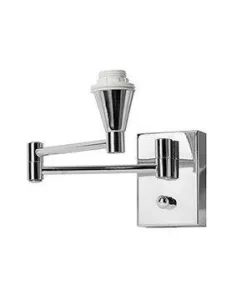 Aplique de pared BASIC 166319 SULION 7x10cm cromo 1xE14, Lámparas para Hoteles