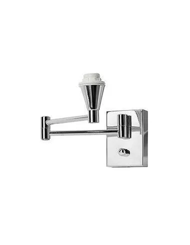 Aplique de pared BASIC 166319 SULION 7x10cm cromo 1xE14, Lámparas para Hoteles