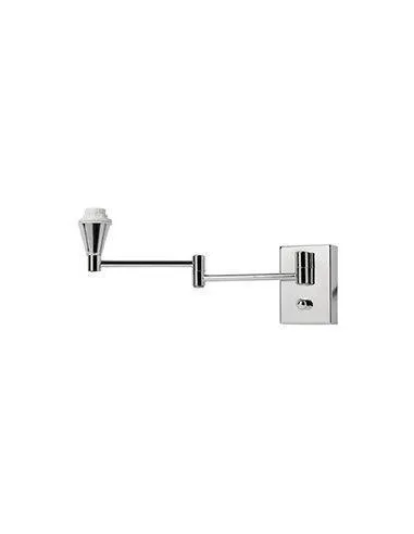 Aplique de pared BASIC 166319 SULION 7x10cm cromo 1xE14, Lámparas para Hoteles