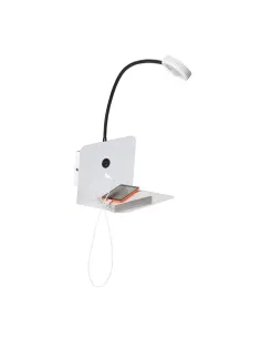 Aplique de pared MALVO 166364 SULION 20x15x40cm blanco LED 3w 3000K 250lm, Lámparas para Hoteles