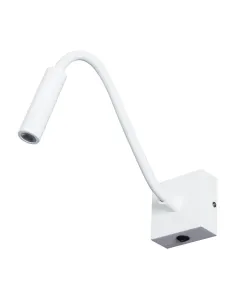 Aplique brazo flexible led SULION 166395 3w 3000k largo 42cm blanco, Lámparas modernas