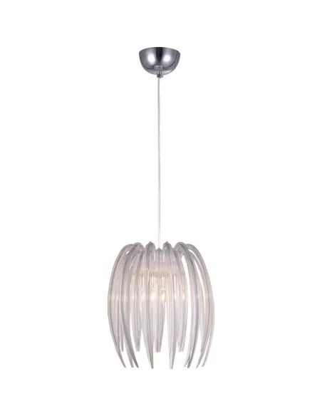Lampara de techo MEDUSA 187060 SULION Ø25cm 160cm alto transparente 1xE27, Lámparas modernas