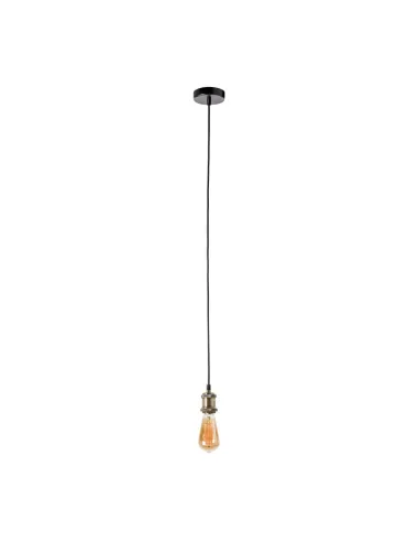 Lampara de techo VINTAGE 189033 SULION Ø10cm 120cm alto cuero 1xE27, Lámparas modernas